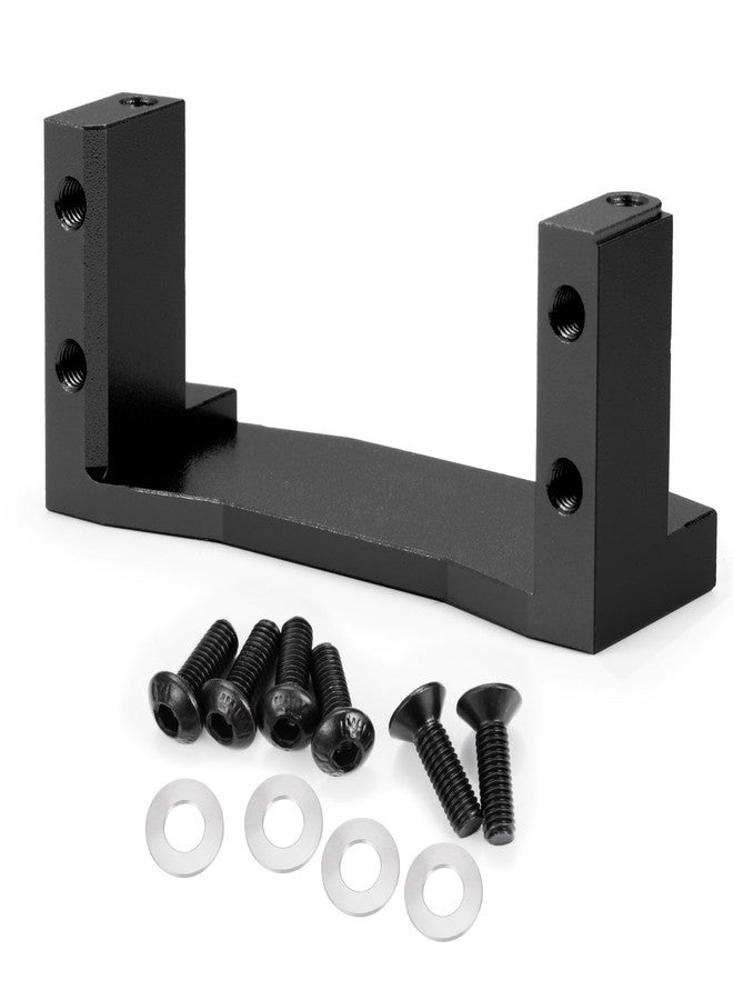 WEFEINO Aluminum Alloy RC Servo Mount Upgrade Parts for Tamiya TT02 TT02B 1/10 RC On Road Touring Car (Black) - Image 3
